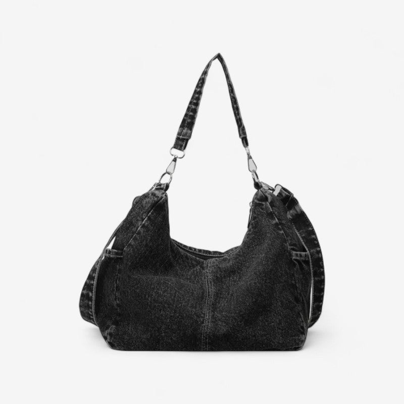 Lila – Borsa a spalla con tracolla removibile e chiusure con zip