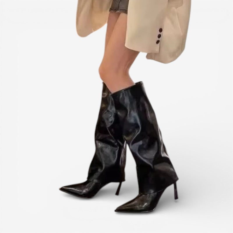 Maria - Bottes hautes jusqu'au genou avec bout pointu