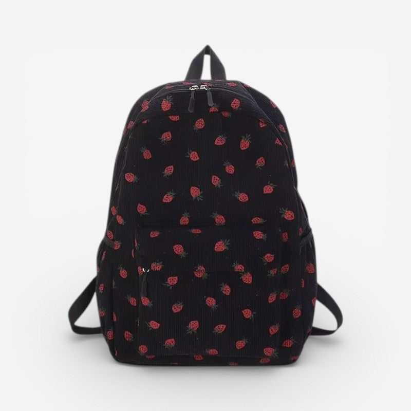 Indigo - Backpack with multiple zipper compartments and adjustable straps