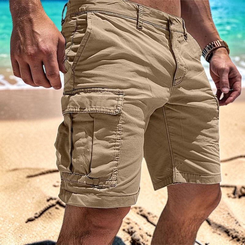 Pantaloncini da uomo fino al ginocchio con tasche utility