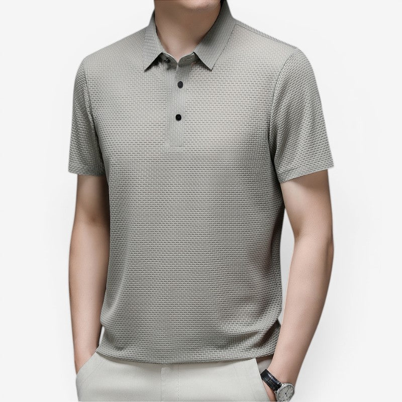 Polo da uomo con bottoni sul davanti