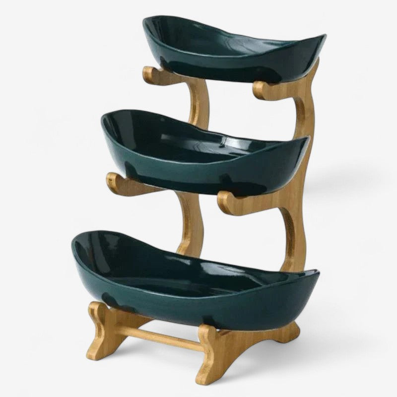 HoldNest – Modern Fruit Bowl with Removable Multi-layer Trays