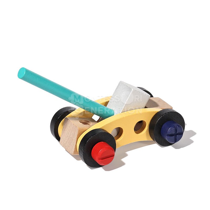 ToolMaster - Set di attrezzi in legno per stimolare creatività e motricità