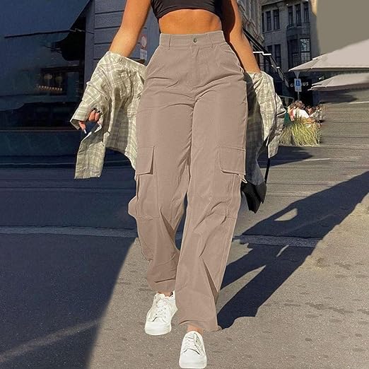 Evelyn - Pantalon large élégant avec taille haute et devant plissé