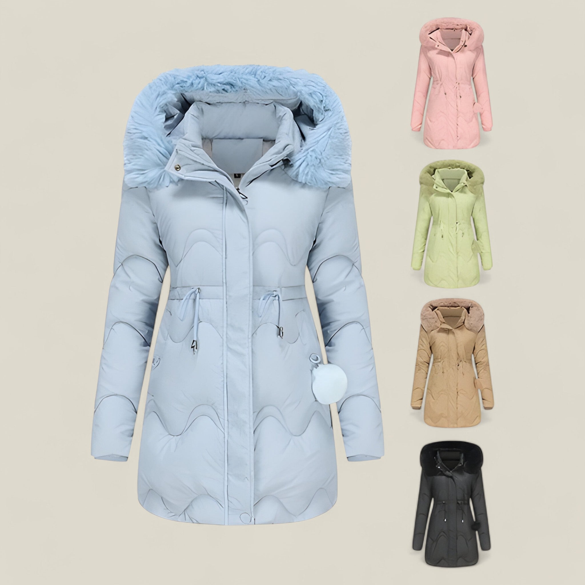 Scarlett - Winter Coat with Slim Fit, Insulated Hood, and Functional Pockets
