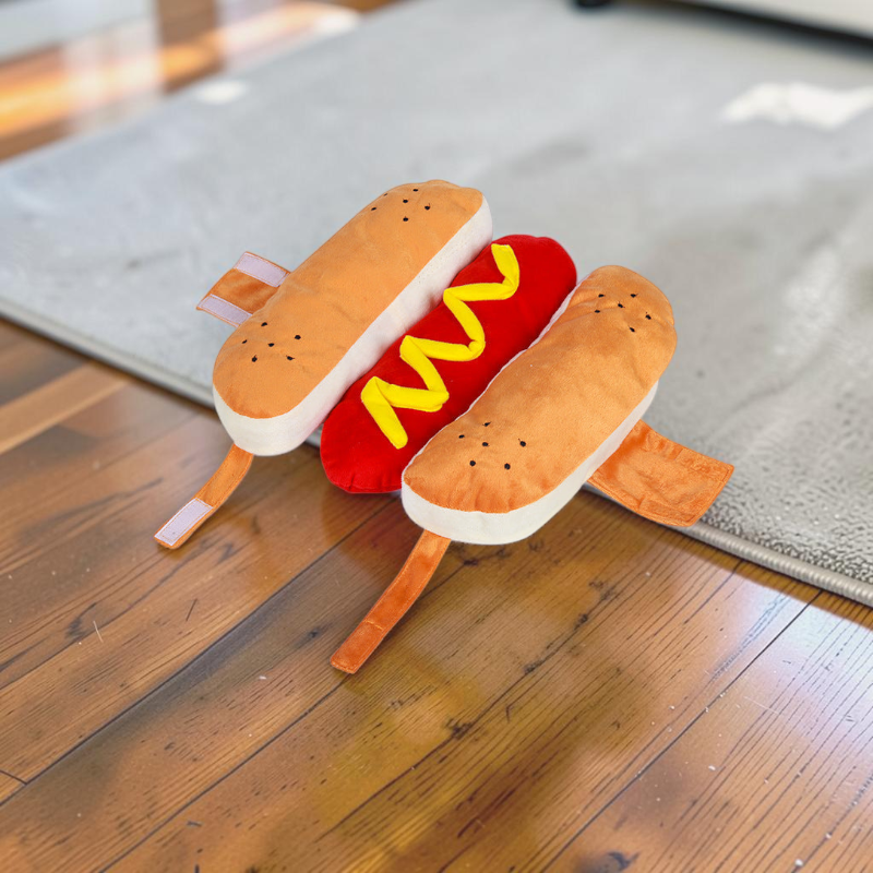 BarkBite – kostým hot dogu pro psy s veselým designem