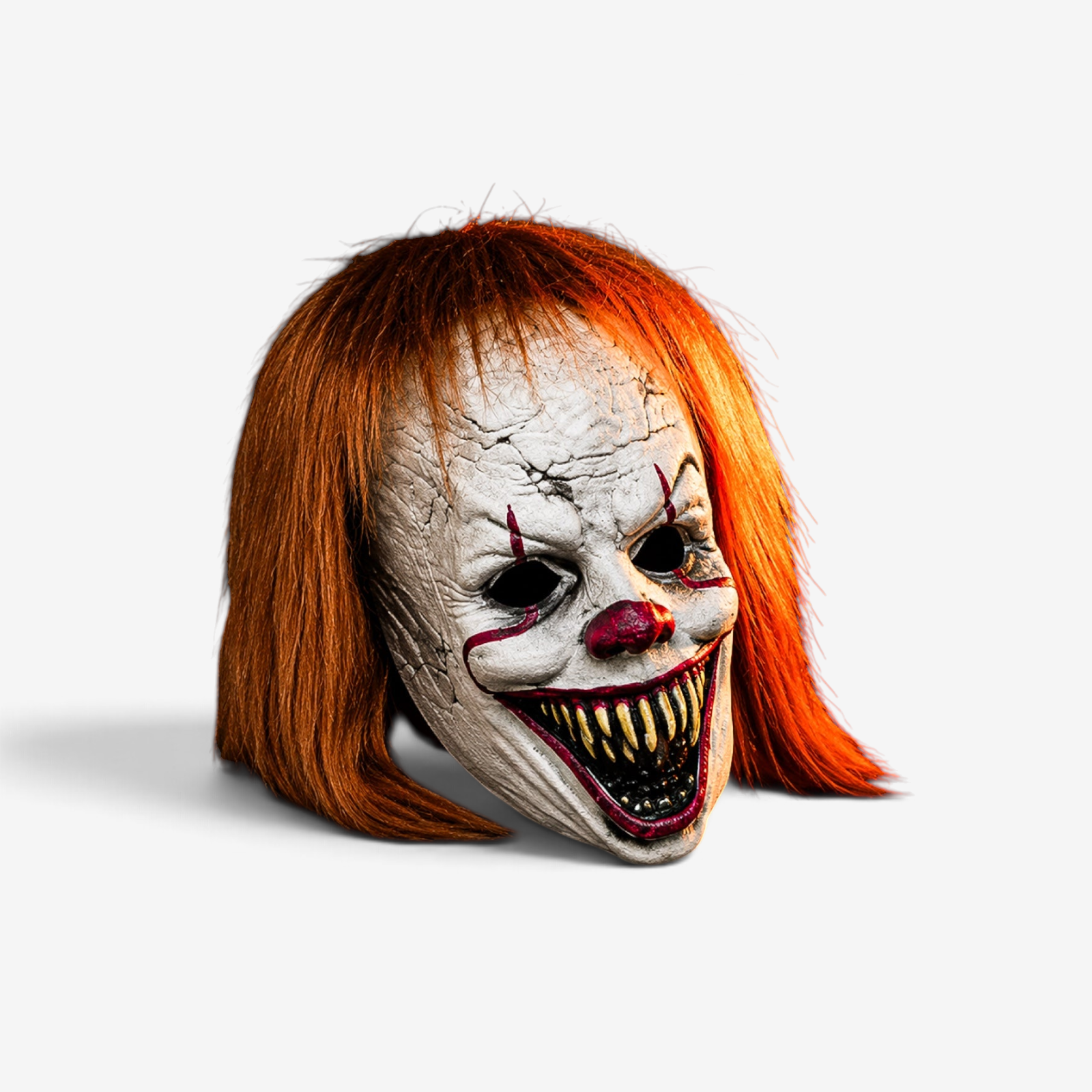 VexaClown - Maschera di Pennywise con design di capelli e denti