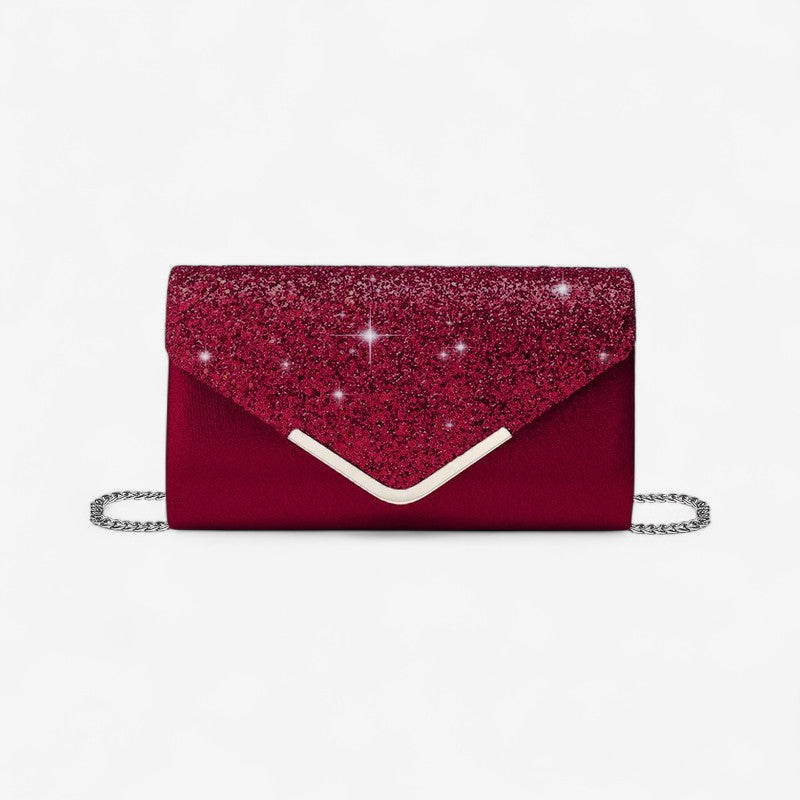 Brenda – Borsa a mano con chiusura a busta e design rettangolare