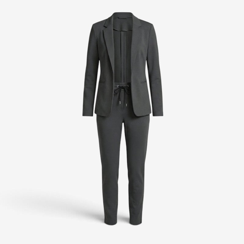 Emma - Two Piece Suit with Open Blazer and Pants