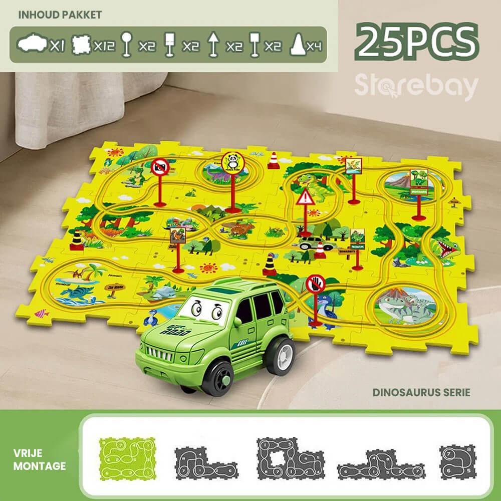 TrackQuest - Skladacie puzzle s pretekárskou dráhou