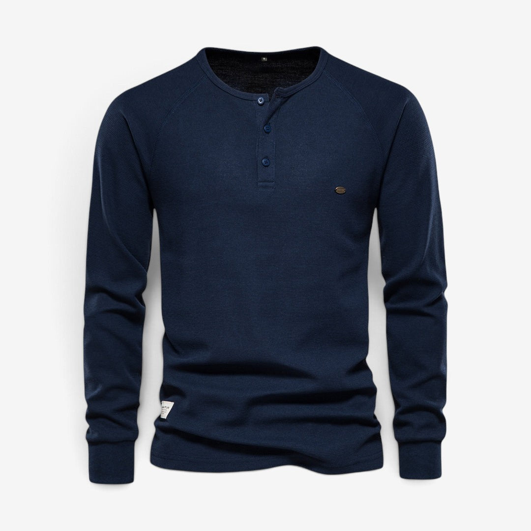 Rafael – Chemise Henley à manches longues pour homme