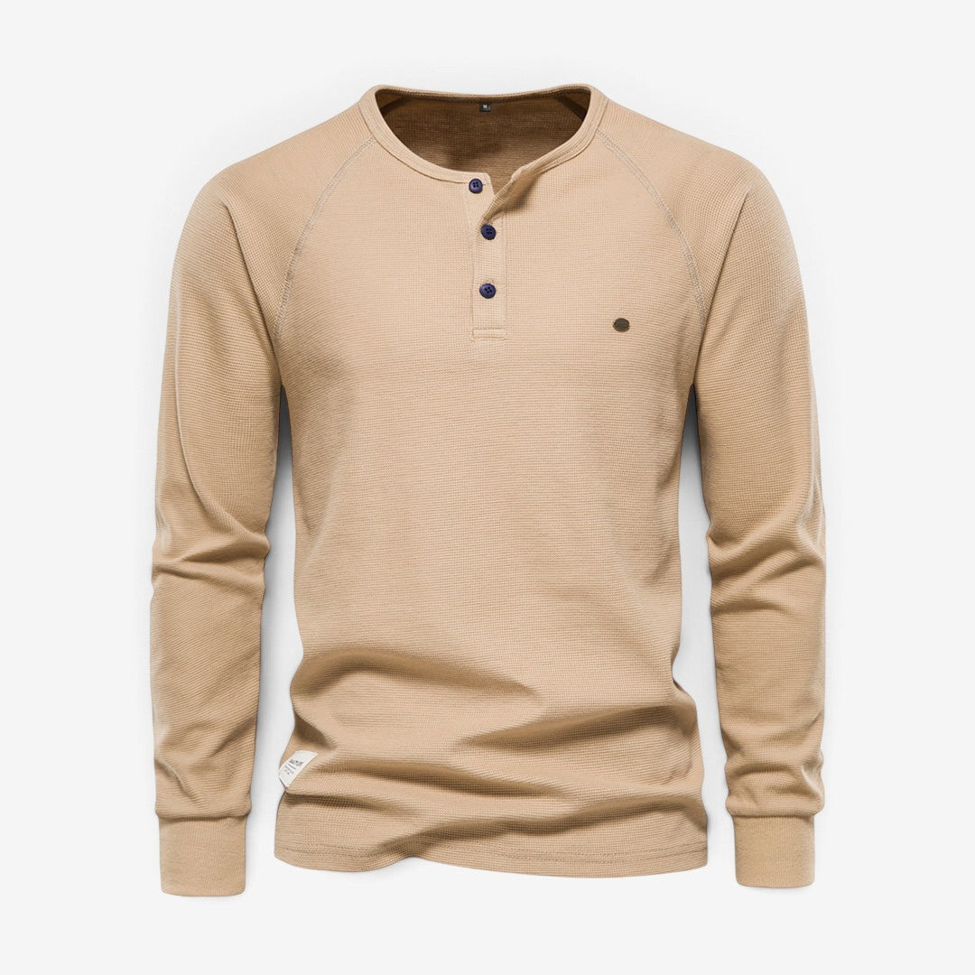 Rafael – Chemise Henley à manches longues pour homme