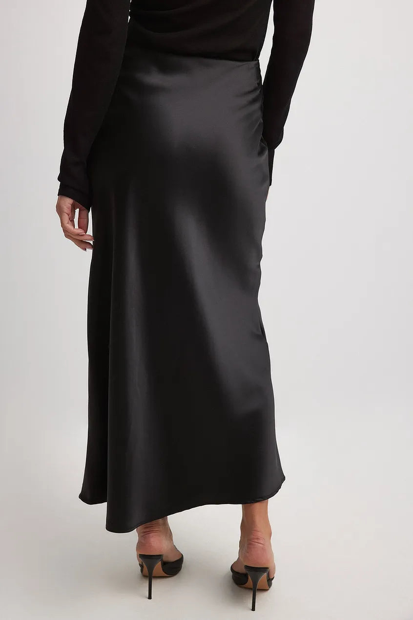 Rozi - Elegante gonna lunga a vita alta con design fluido