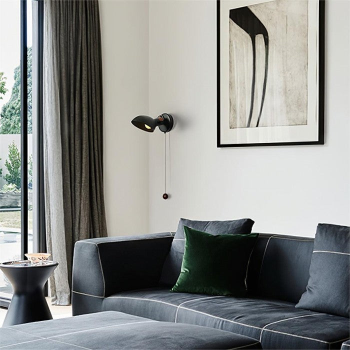 AngleGlow - 180° adjustable wall lamp with pull switch for custom lighting