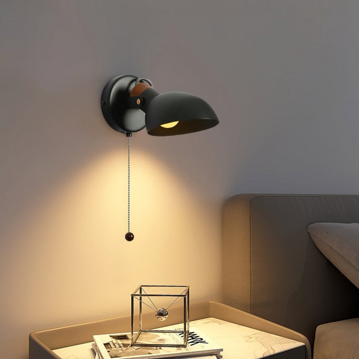 AngleGlow - 180° adjustable wall lamp with pull switch for custom lighting