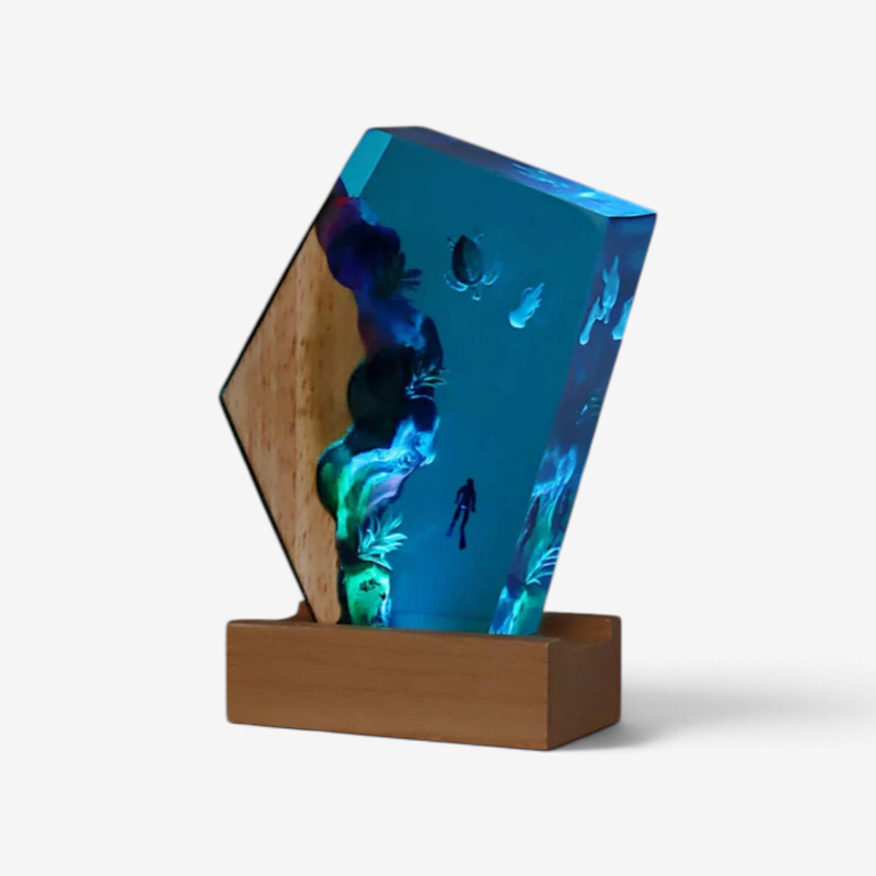 MarineGlow - Lampada decorativa notturna con effetti marini e illuminazione regolabile