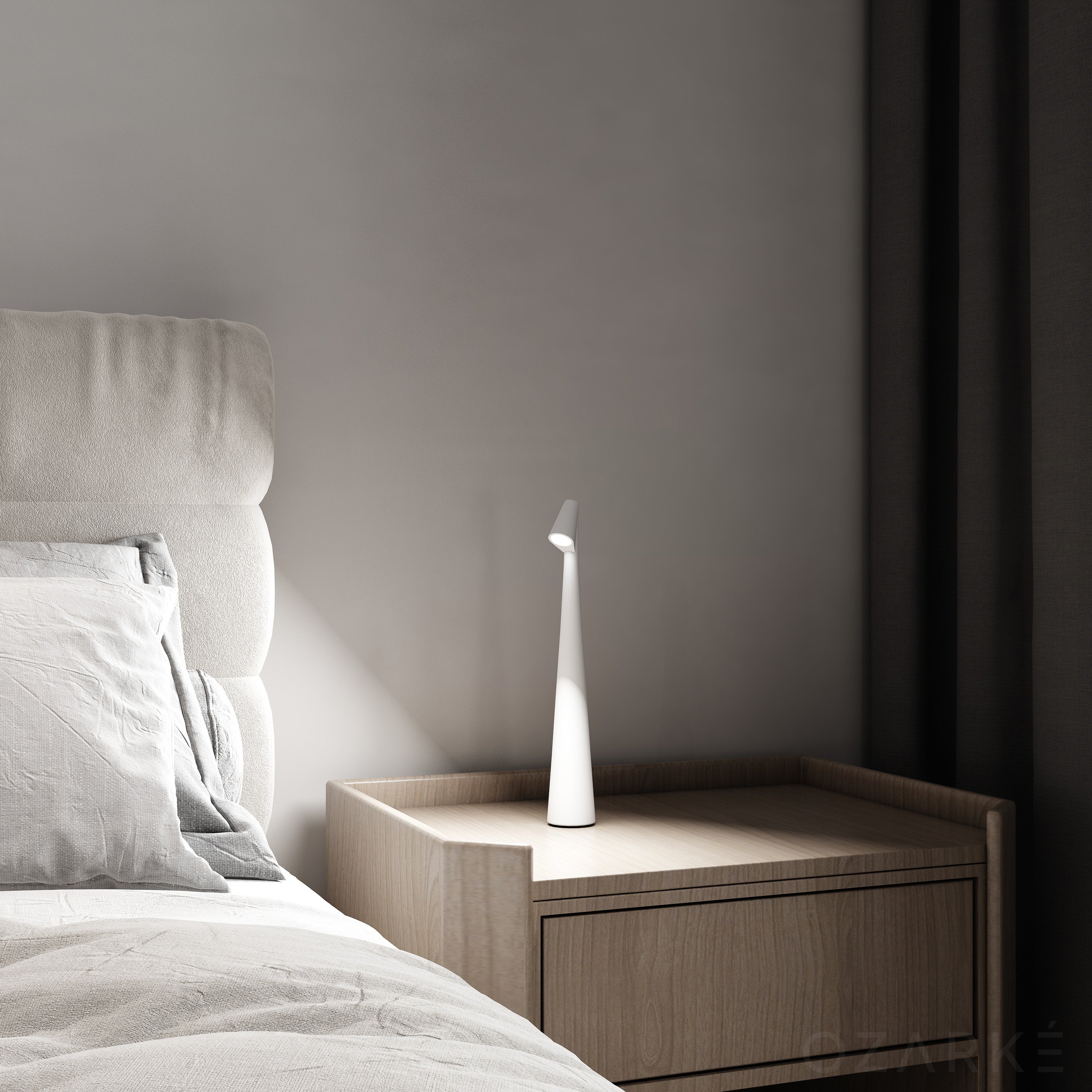 LumaGlow - Minimalist LED table lamp with rechargeable battery