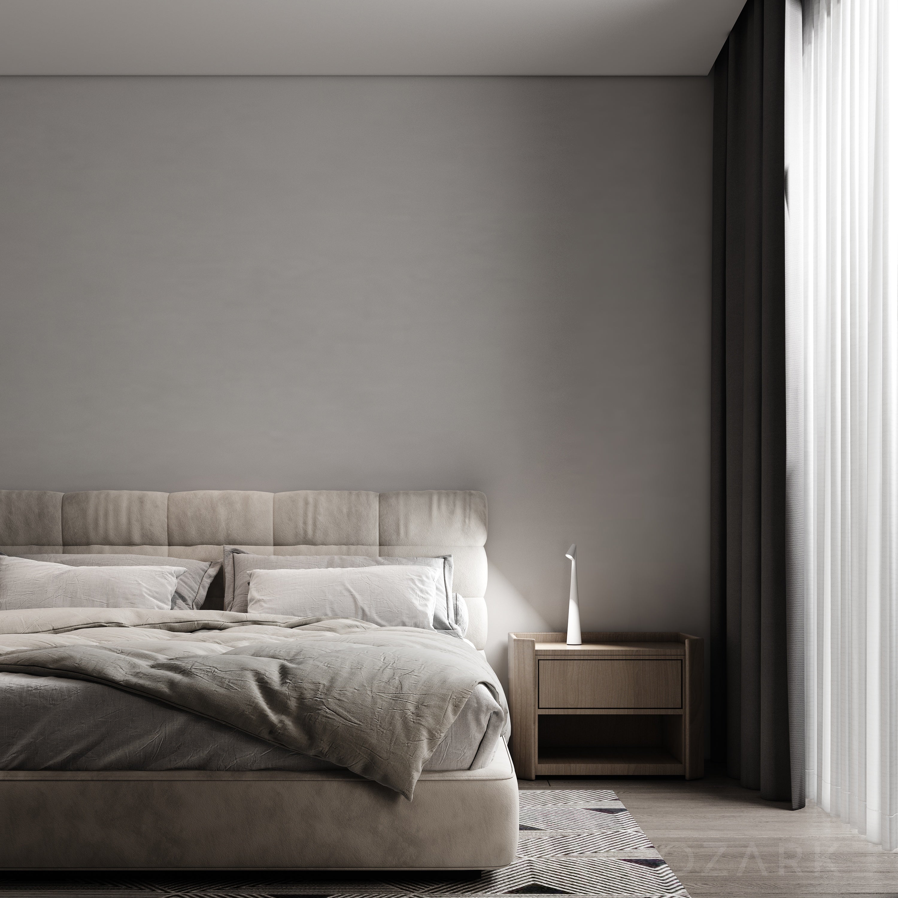 LumaGlow - Minimalist LED table lamp with rechargeable battery