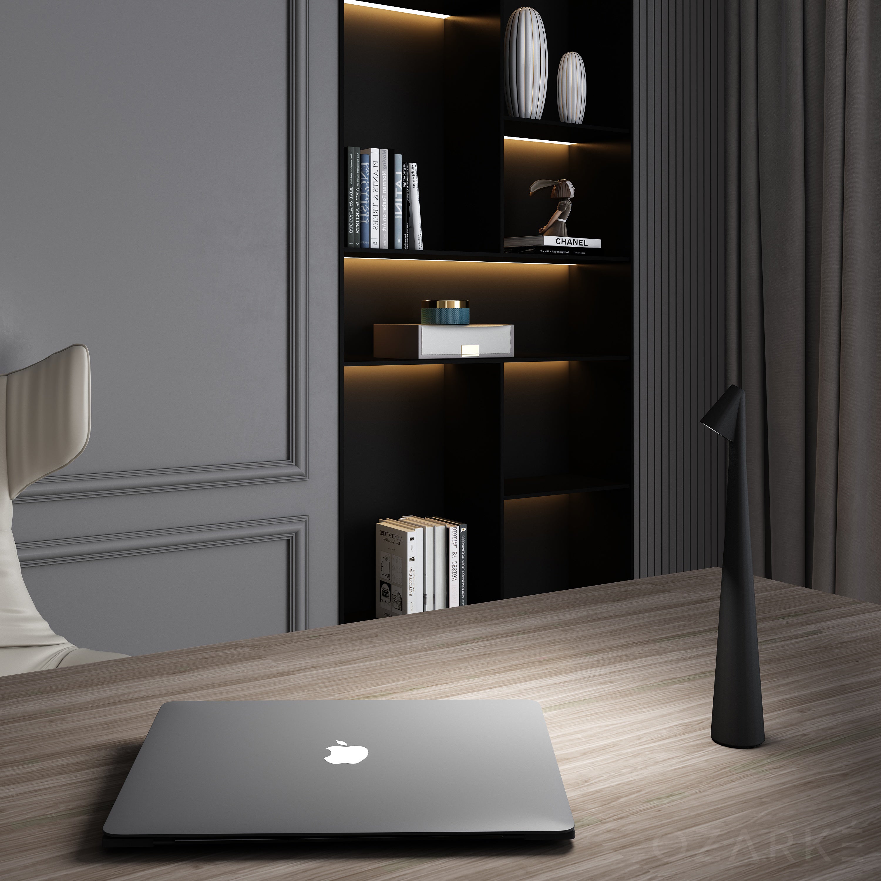 LumaGlow - Minimalist LED table lamp with rechargeable battery