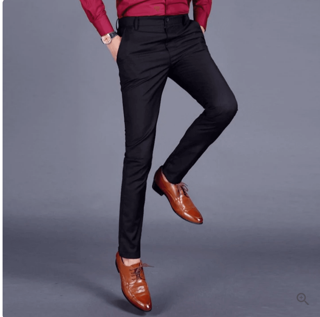 James - Pantaloni a vita elasticizzata slim fit con tasche per comfort quotidiano