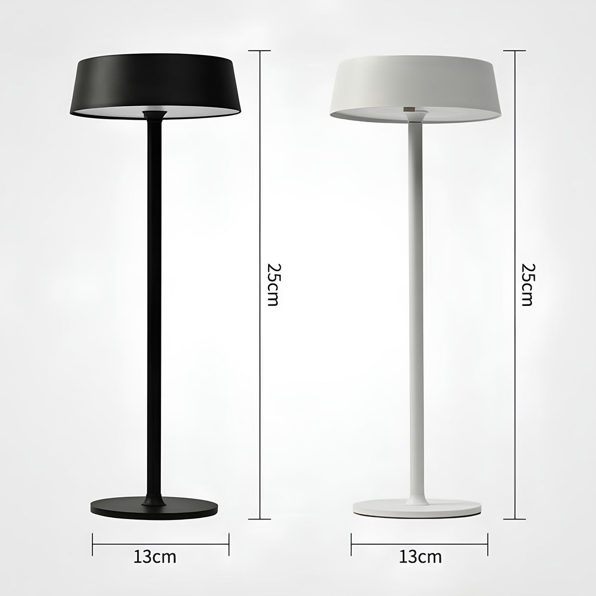 ModeGlow - Lámpara de mesa con batería recargable e iluminación ajustable