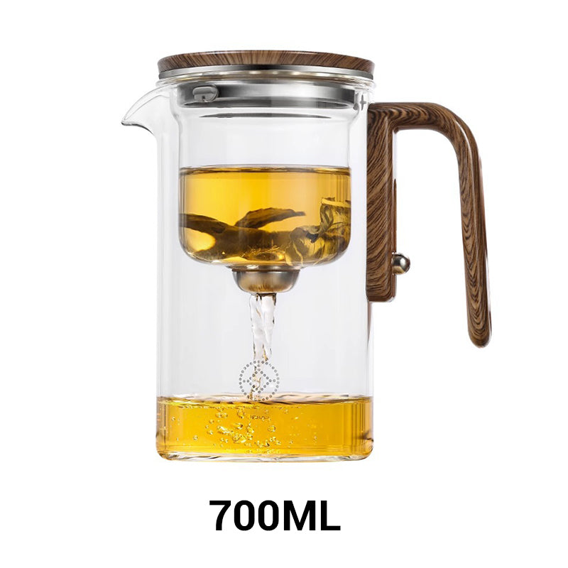 MasterBlend – Teiera in vetro con manico in legno per un’esperienza di infusione fluida