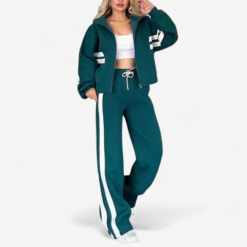 Jessica – Ensemble Deux Pièces avec Veste à Manches Longues et Pantalon à Cordon