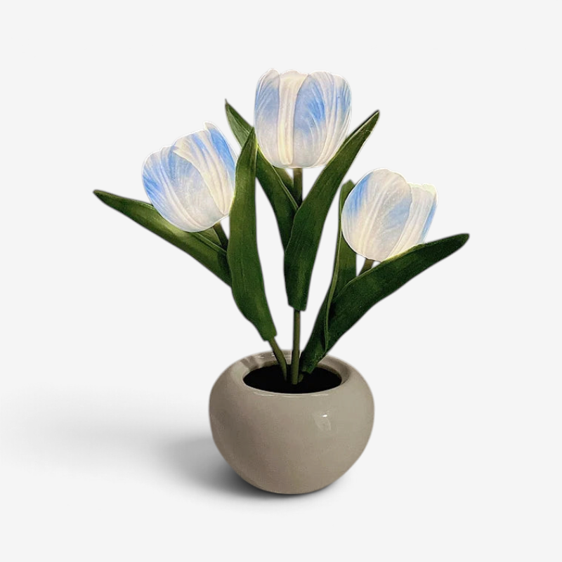 Tulipora - Tulipán formájú asztali lámpa LED-világítással