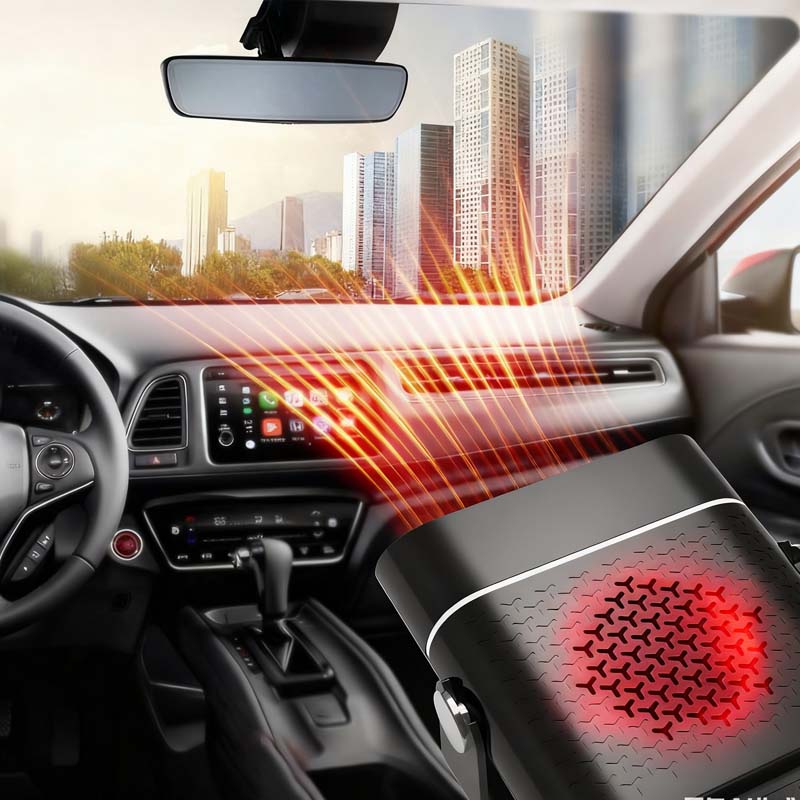 HeatDrive - Calefactor portátil para automóvil con rotación ajustable de 360°