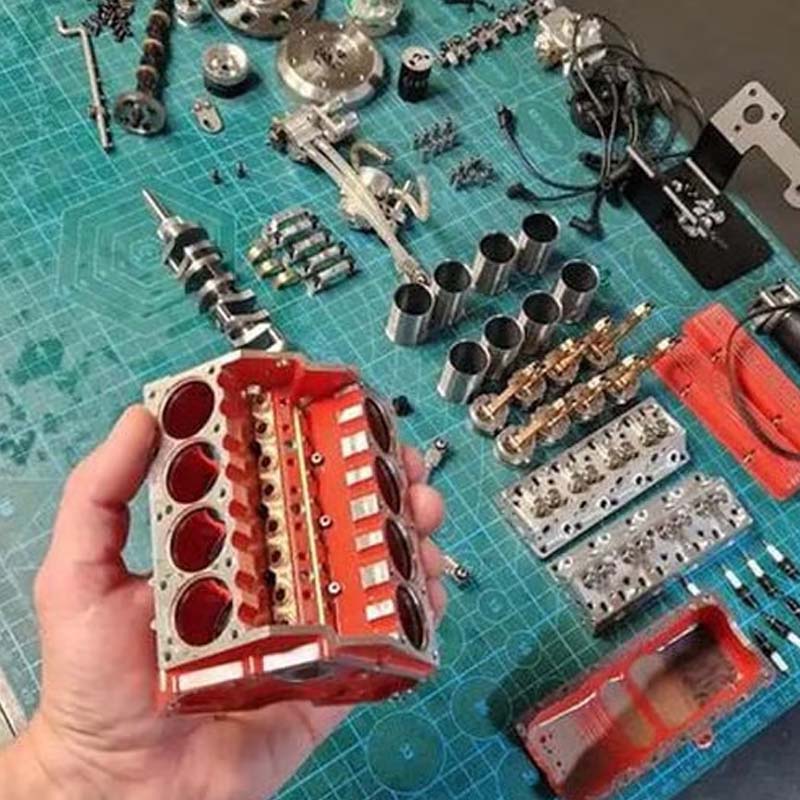 Motovanta - Miniaturowy zestaw modelowy silnika benzynowego V8 z zapłonem CDI