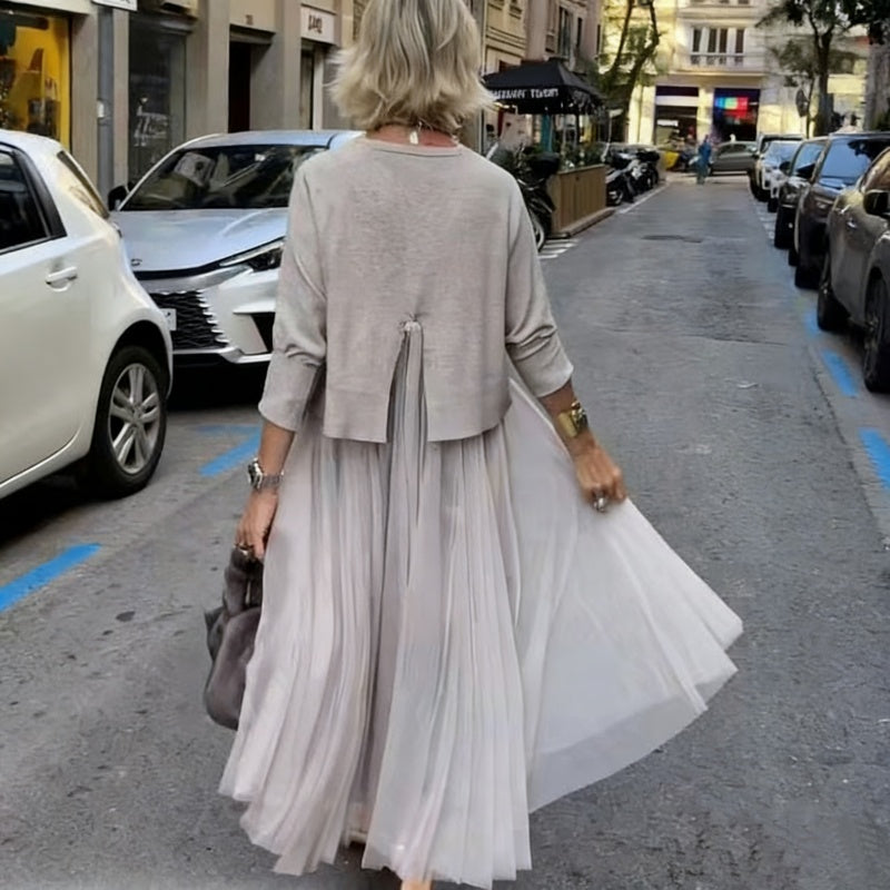 KnitDress – Robe sans manches à la silhouette fluide