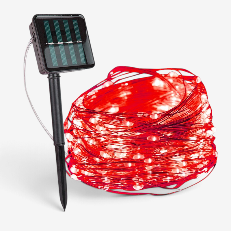 Solstring - Napelemes LED fényfüzér IP65-ös vízállósággal