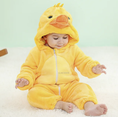 AnimalHoodie – Állatfejes kapucnis polár overál babáknak