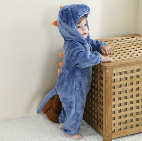 AnimalHoodie – Állatfejes kapucnis polár overál babáknak