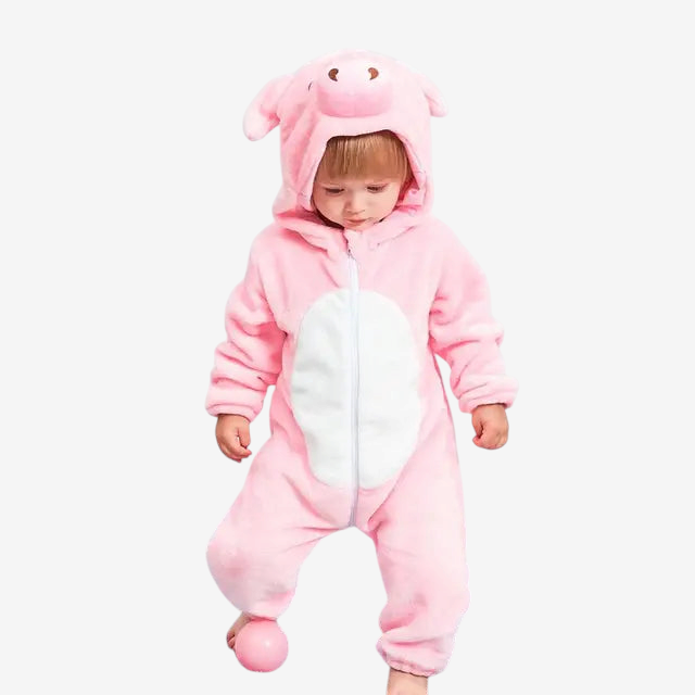 AnimalHoodie – Állatfejes kapucnis polár overál babáknak