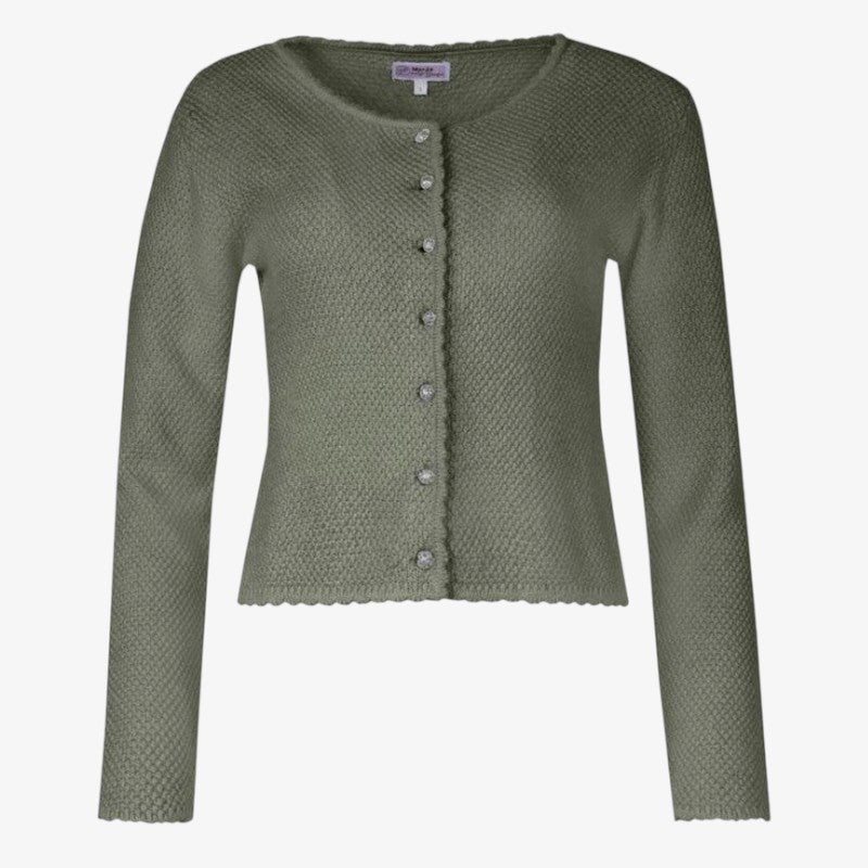 Knitora - Cardigan da donna con abbottonatura frontale