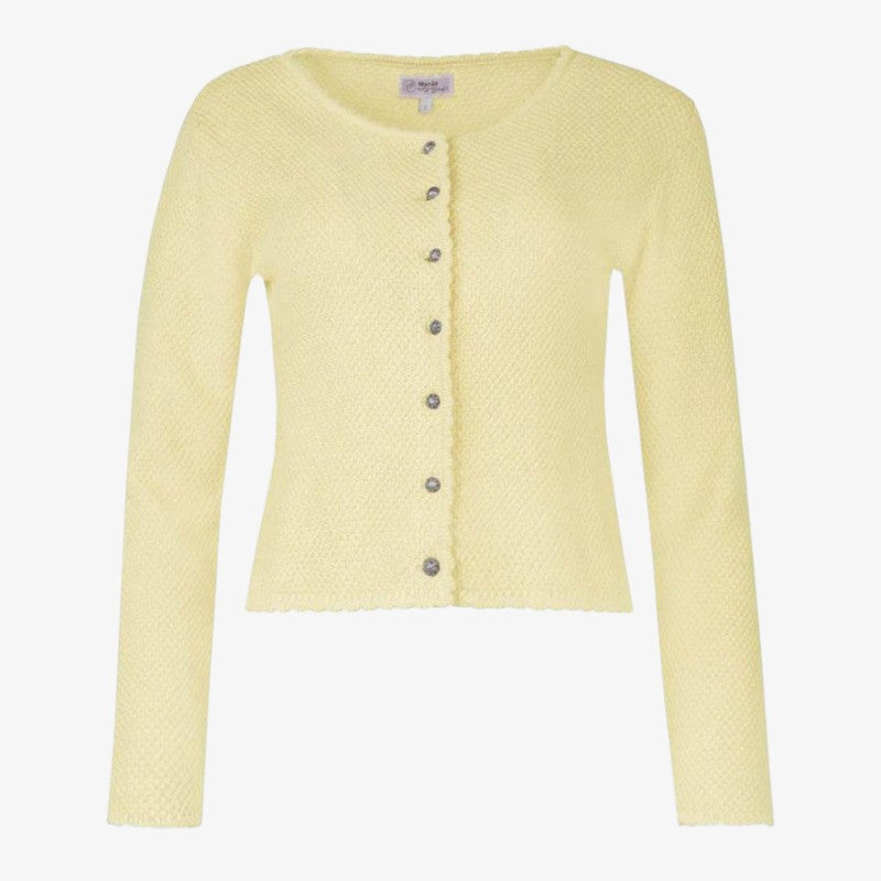 Knitora - Cardigan da donna con abbottonatura frontale