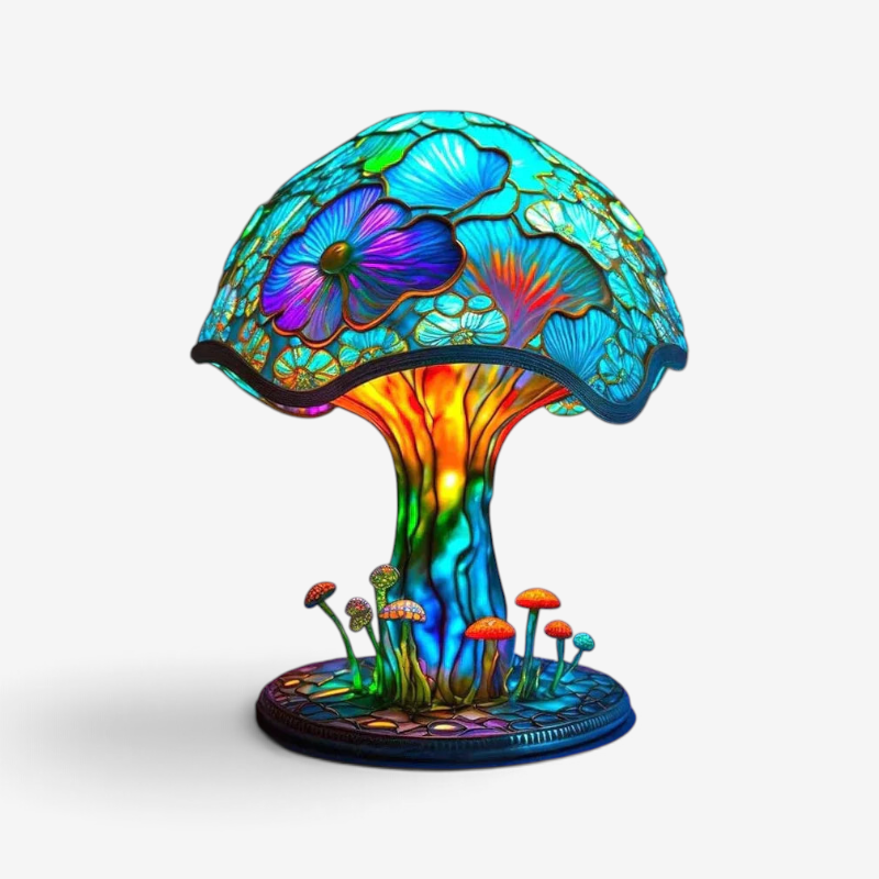 Lampada decorativa in vetro colorato Lumivara
