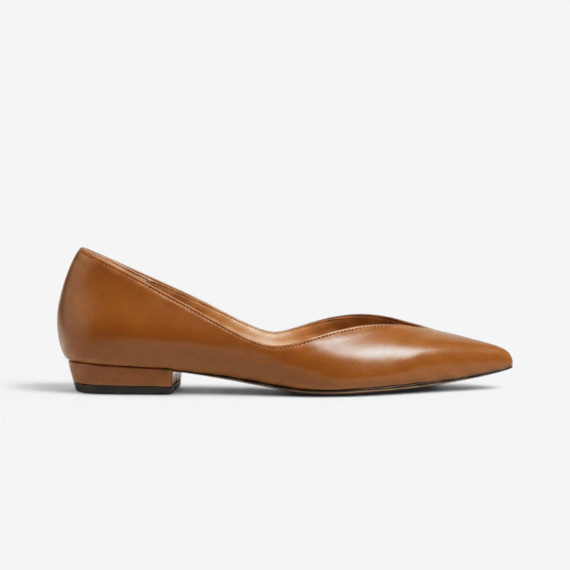 Chaussons pour femmes à bout pointu et sans lacets