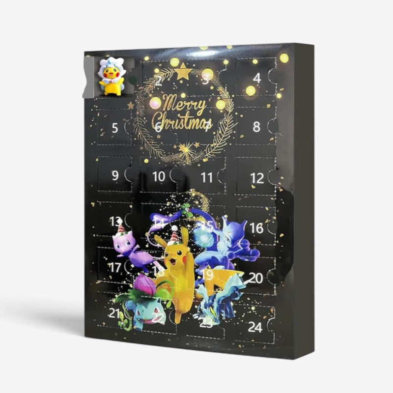Festiva - Calendrier de l’Avent de Noël Pokémon avec 24 figurines en 3D