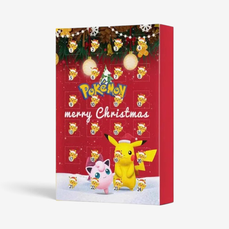 Festiva - Calendrier de l’Avent de Noël Pokémon avec 24 figurines en 3D