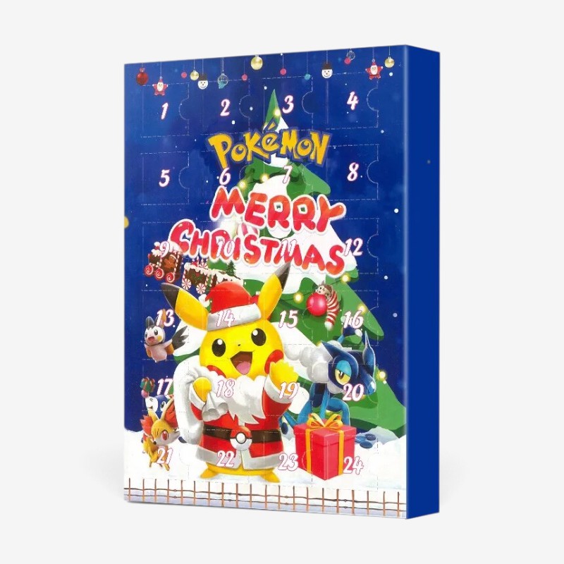 Festiva - Calendrier de l’Avent de Noël Pokémon avec 24 figurines en 3D