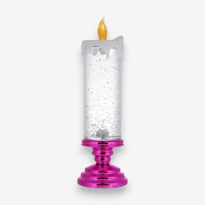 LumiGlow – LED-vlamloze kaars met draaiende glitterlichten