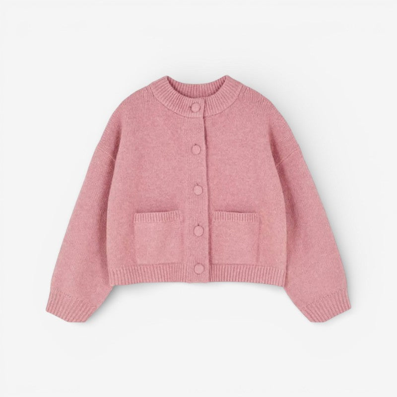 Myrthe – Cardigan à manches longues avec fermeture à boutons