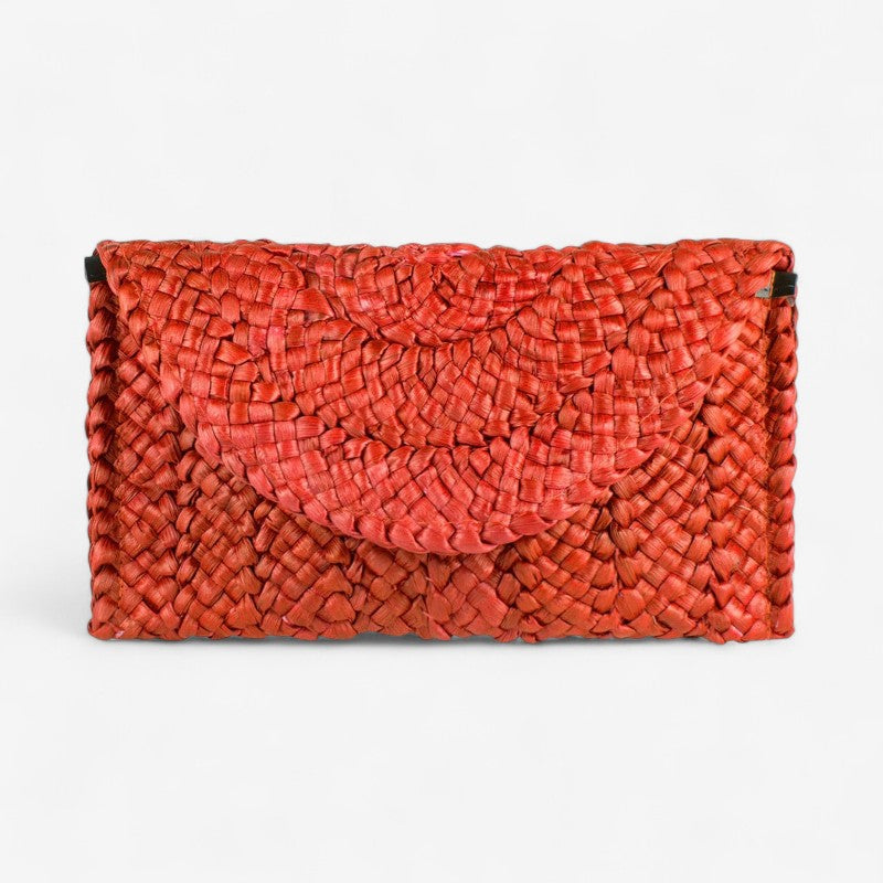 Janice – Geantă de mână cu clapetă și design dreptunghiular