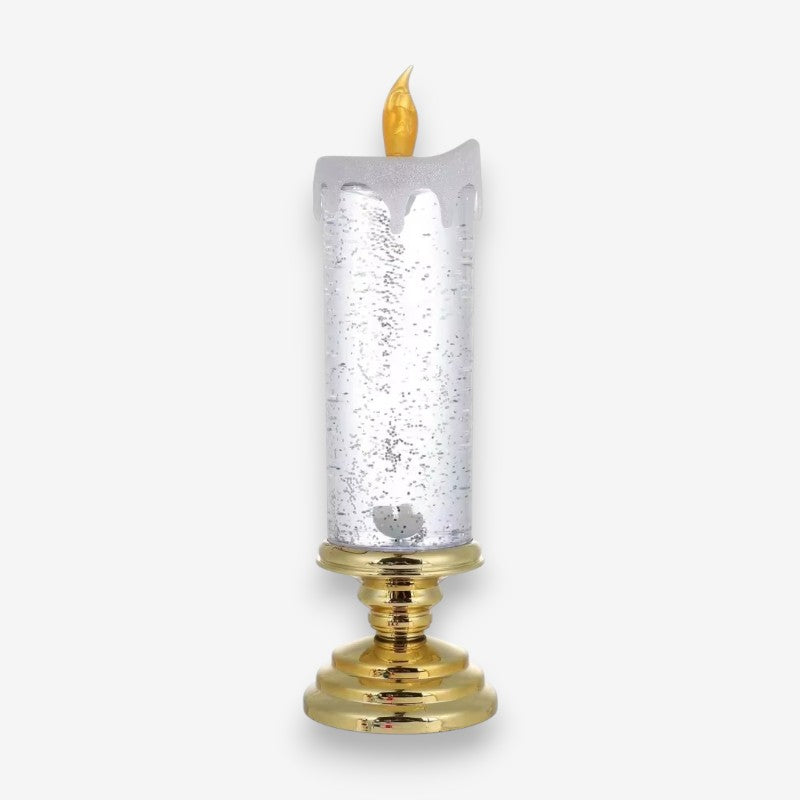 LumiGlow – LED Flameless Candle with Rotating Glitter Lights