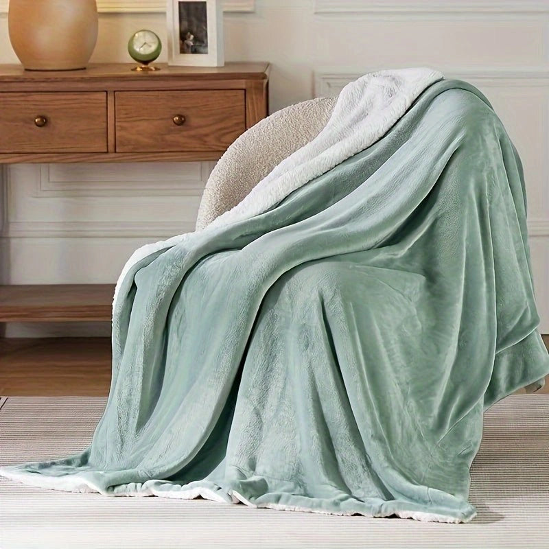 SherpaDuo – Manta de forro polar sherpa bicolor