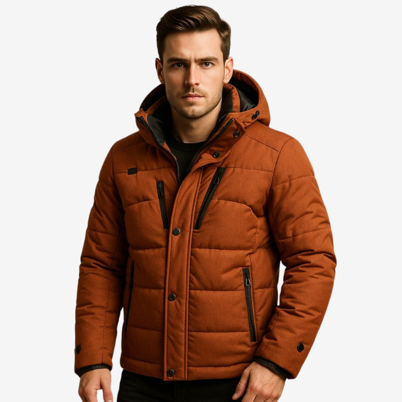 Mark – Long Sleeve Jacket with Detachable Hood and Buttons