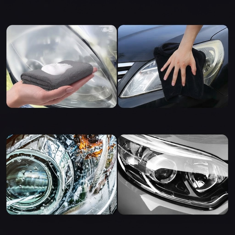 LensPolish - Headlight Polishing Paste for Vehicle Headlight Surfaces