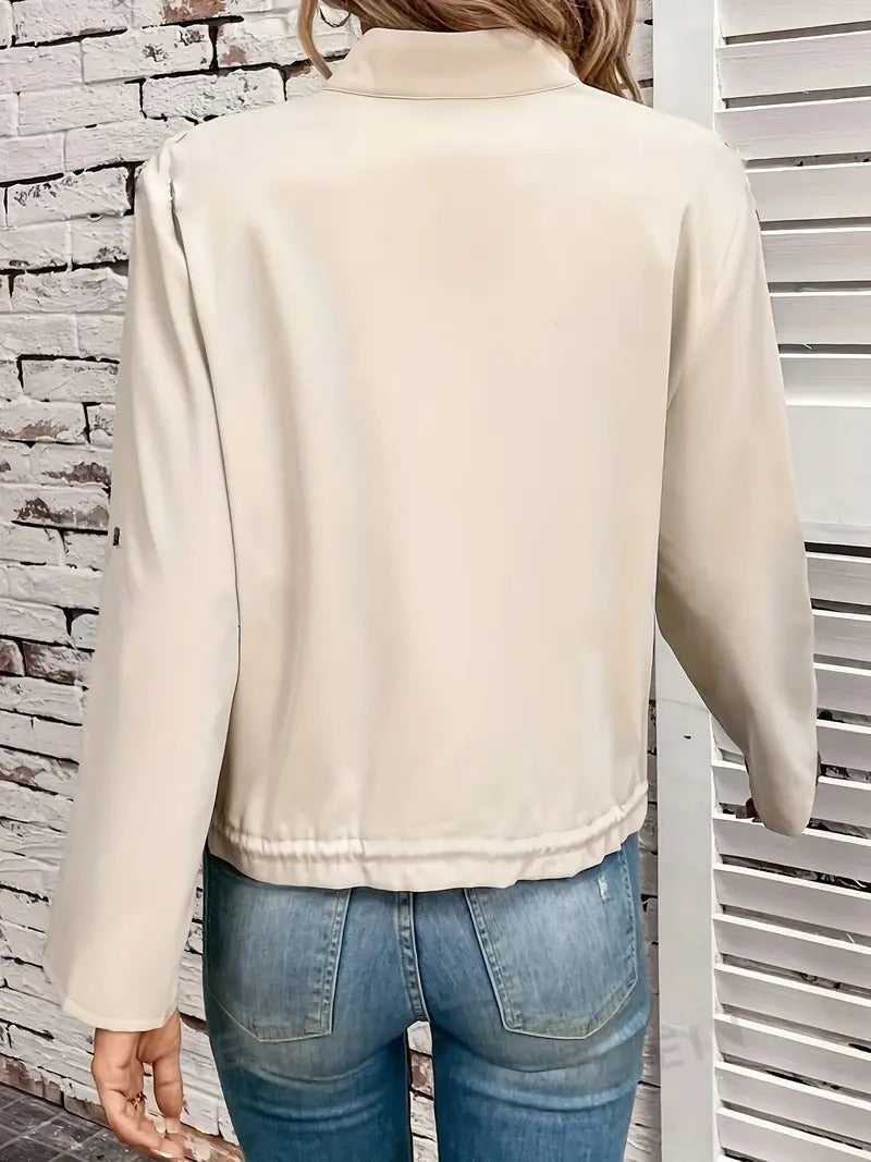 Natalie - Veste courte chic avec poches poitrine
